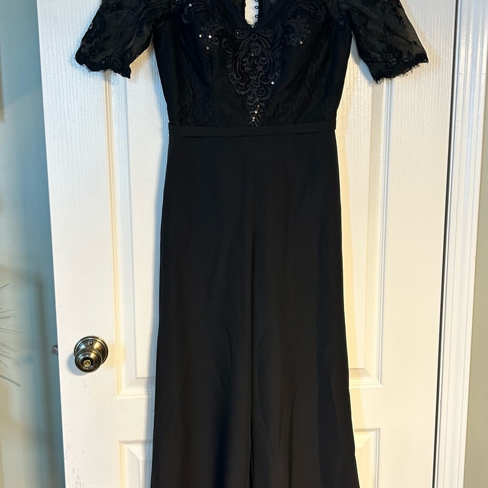 JJs House Black Sequin Lace Dress